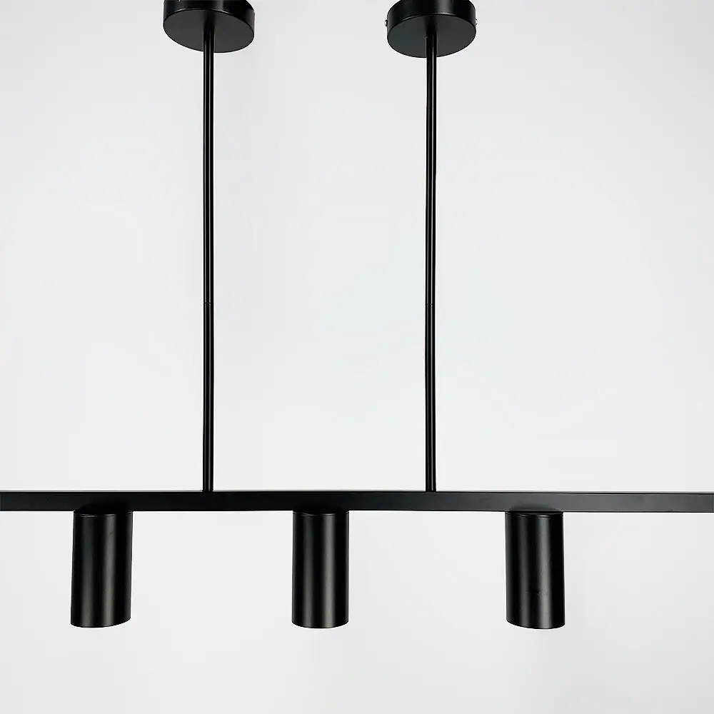 Удлиненная черная люстра Baliko с 5-ю спотами Line.F MJ 119/5 BK - фото 7