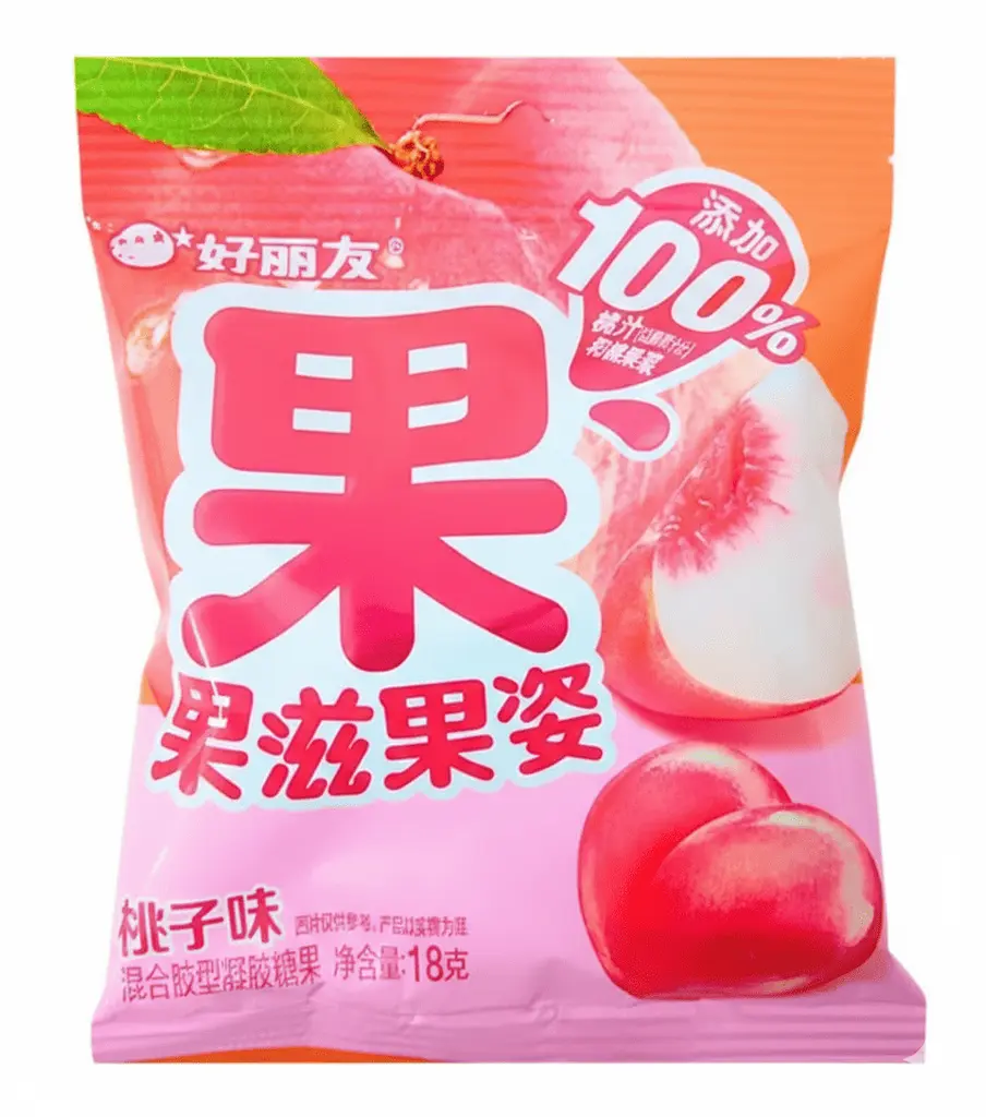 Жувальні цукерки Orion Peach Flavoured Gummy Candy 18г