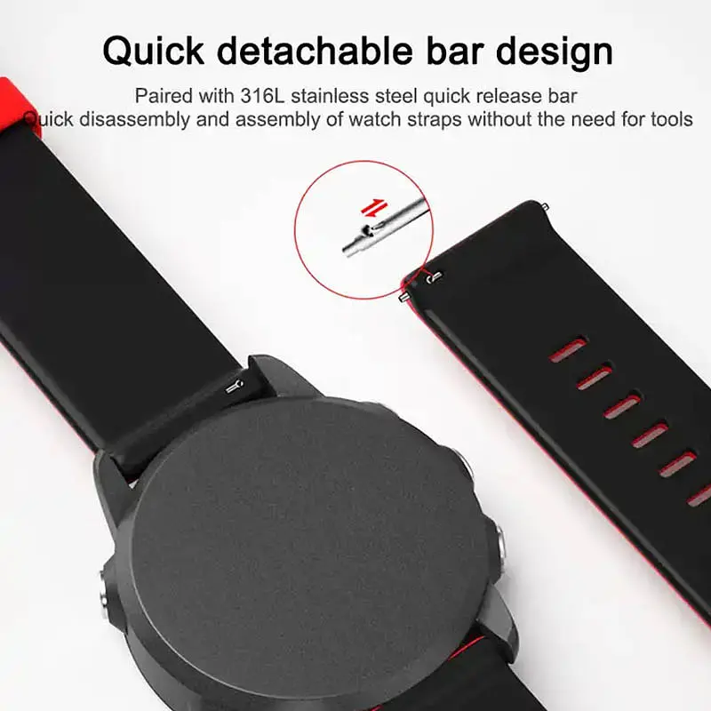 Ремінець Ribby для Smart Watch 20mm Red - фото 3