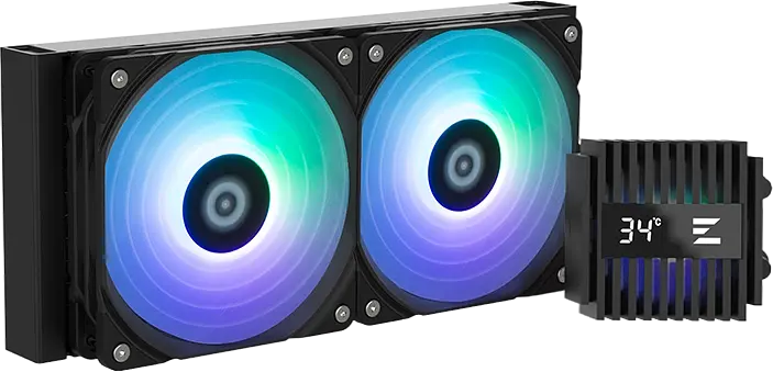 Водяне оxолодження Zalman Alpha 2 A24 ARGB Black (ALPHA2A24BLACK) - фото 2