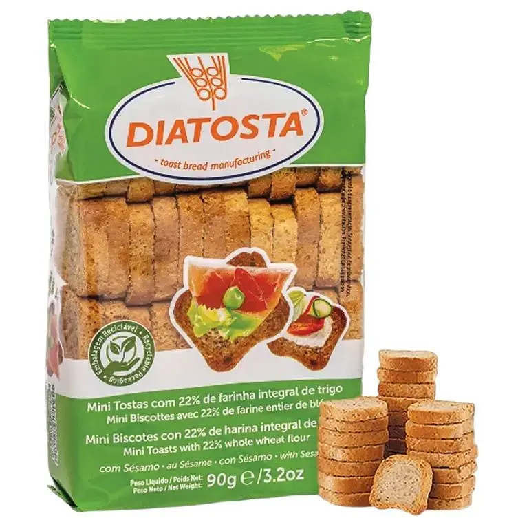 Тости Diatosta Minigrill пшеничні з цільного зерна 90 г - фото 2
