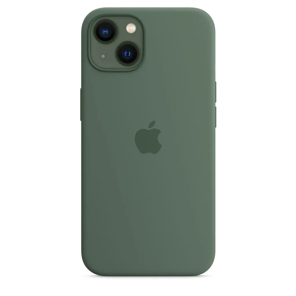 Чохол Silicone Case з MagSafe для Apple iPhone 13 (6.1) (Eucalyptus) ААА [69875] - фото 6