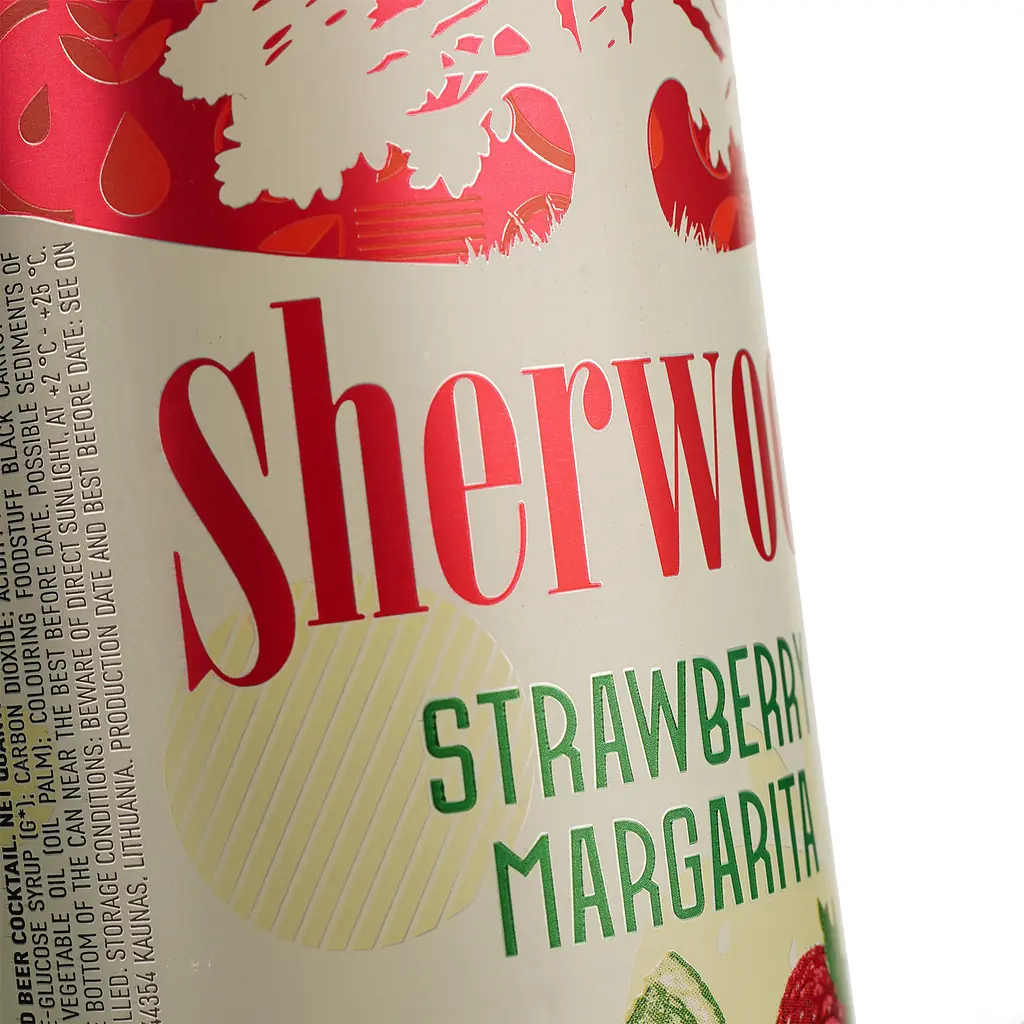Смесь пива с соком Sherwood Strawberry Margarita светлое 4.5% 0.5 л ж/б - фото 5