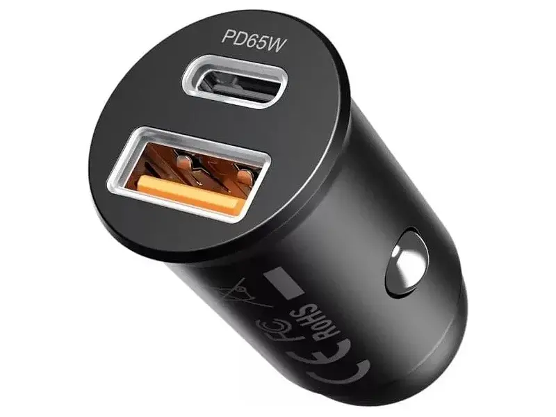 Автомобільний зарядний пристрій Proove Tiny Power Pro 65 W (USB+Type-C) Black (ACTP65110001)