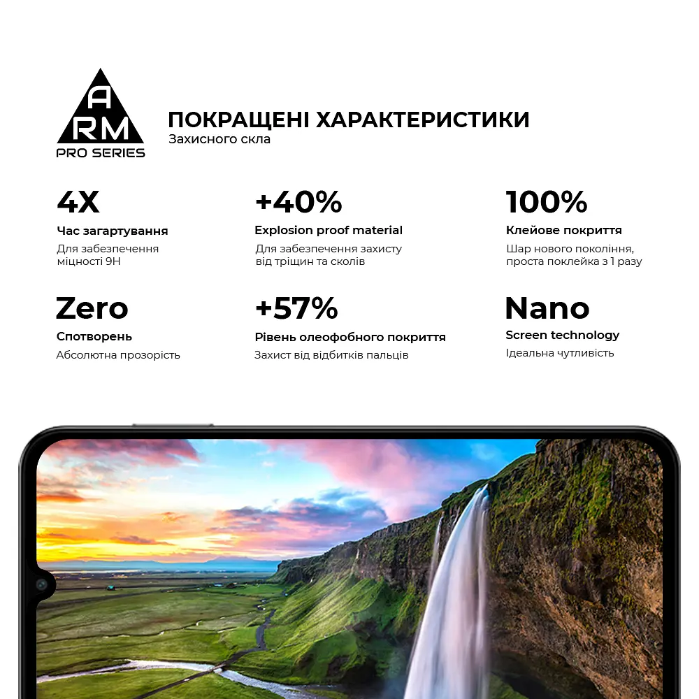 Захисне скло на Samsung Galaxy M15 5G (M156) з олеофобним покриттям, Pro, повне проклеювання, антистатичний і пиловідштовхуючий шар, 9H, самоклеючеся, 2.5D, на весь екран, антистатичний клей, ArmorStandart (ARM74368) - фото 5