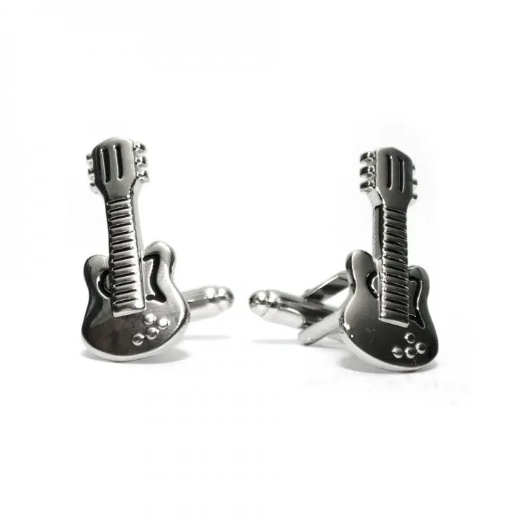 Запонки Гітара Сріблясті Handmade acs0005790 - фото 2