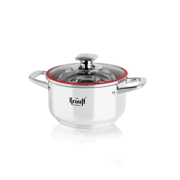 Каструля з кришкою Krauff Prime Chef 26-238-065 12 см 0.7 л срібляста - фото 2