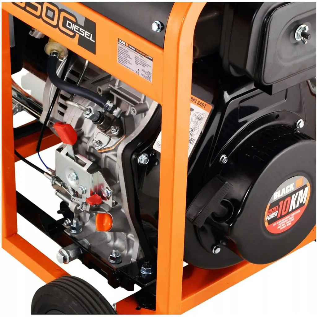 Генератор дизельний Black 230/400V 10HP 6500W (13618) [160477] - фото 10