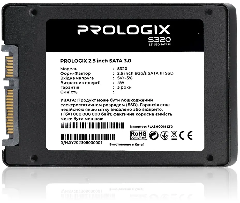 Накопичувач SSD 480GB Prologix S320 2.5 SATAIII TLC (PRO480GS320) - фото 3