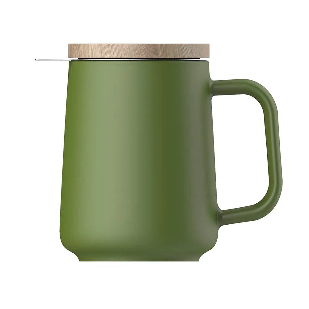 Чашка-заварник U Brewing Mug Wood, 500 мл - Сірий - фото 5