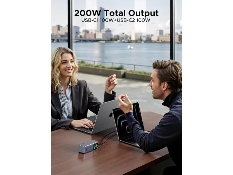 Зовнішній акумулятор (Power Bank) UGREEN PB722 25000mAh 200W Gray (35525B) - фото 5