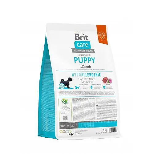 Сухий корм Brit Care Dog Hypoallergenic Puppy для цуценят, гіпоалергенний з ягням, 3 кг - фото 3