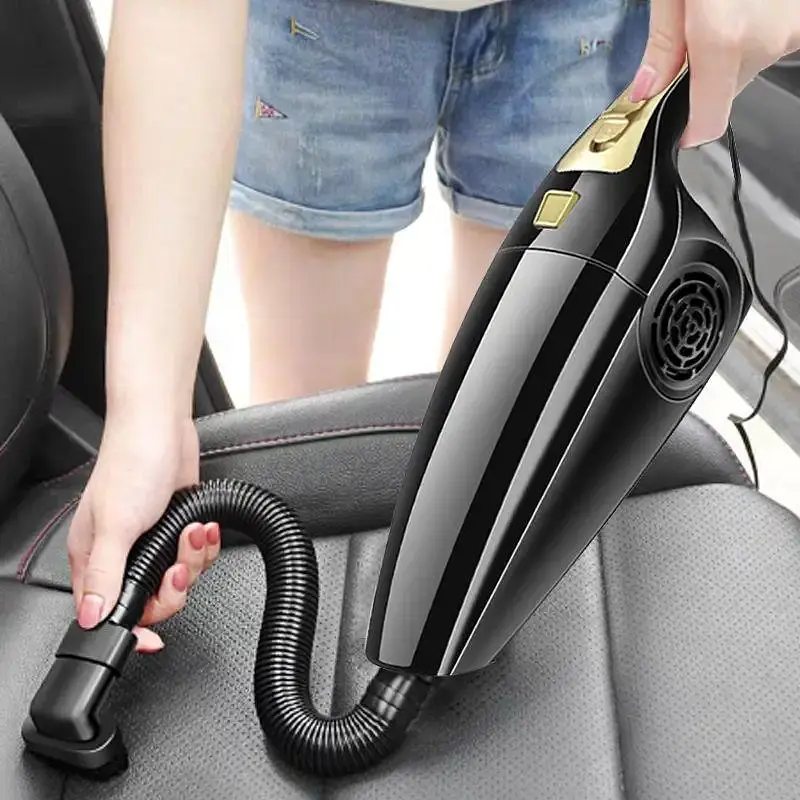 Автомобільний пилосос Hurricane Vacuum Cleaner 120 W з 4 насадками та подовжувачем Чорний (00424) - фото 5