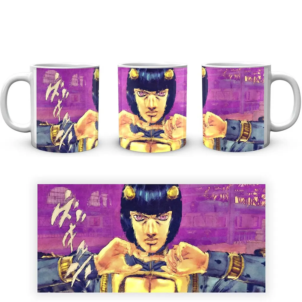 Кружка GeekLand Невероятные приключения ДжоДжо JoJo's Bizarre Adventure Бруно Буччеллаты JJ 02.419 330 мл белая - фото 3