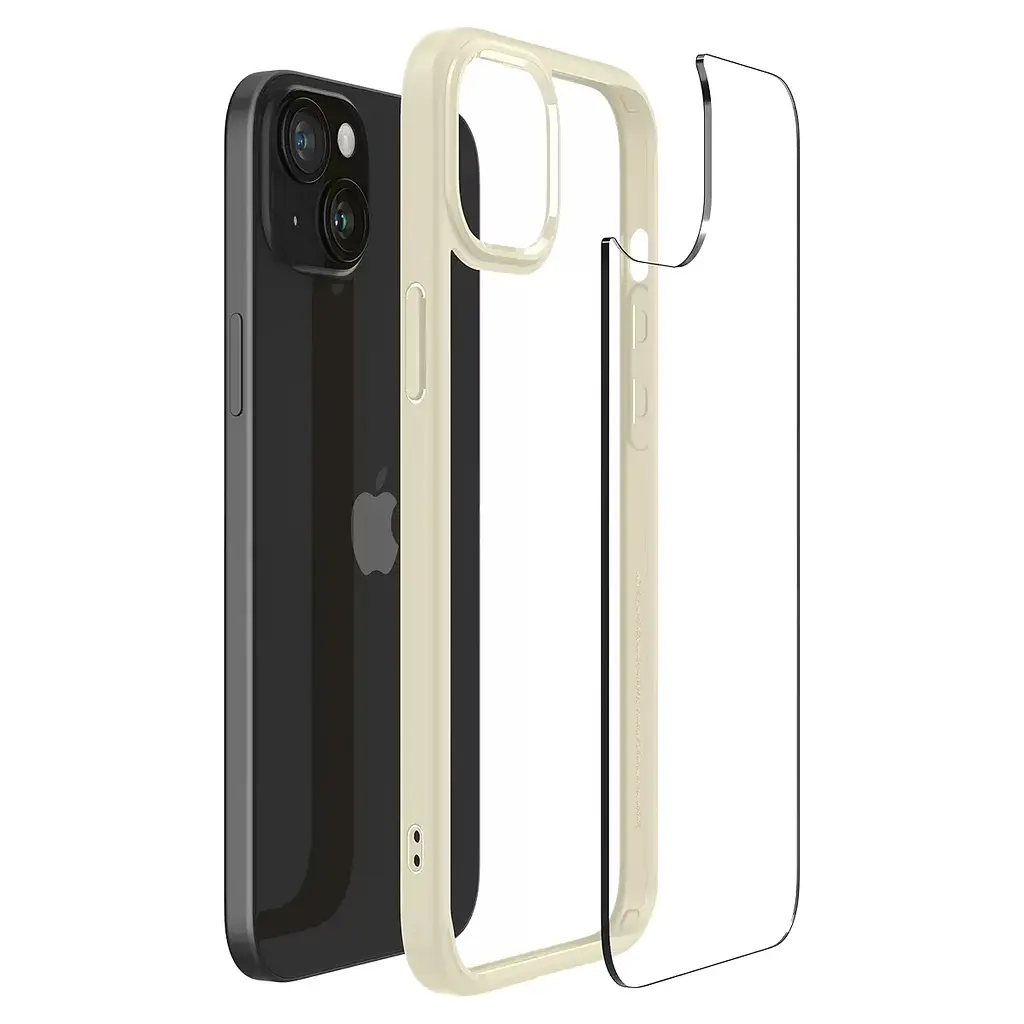 Протиударний прозорий чохол Spigen Ultra Hybrid  для iPhone 15 Mute Beige ACS06800 - фото 2