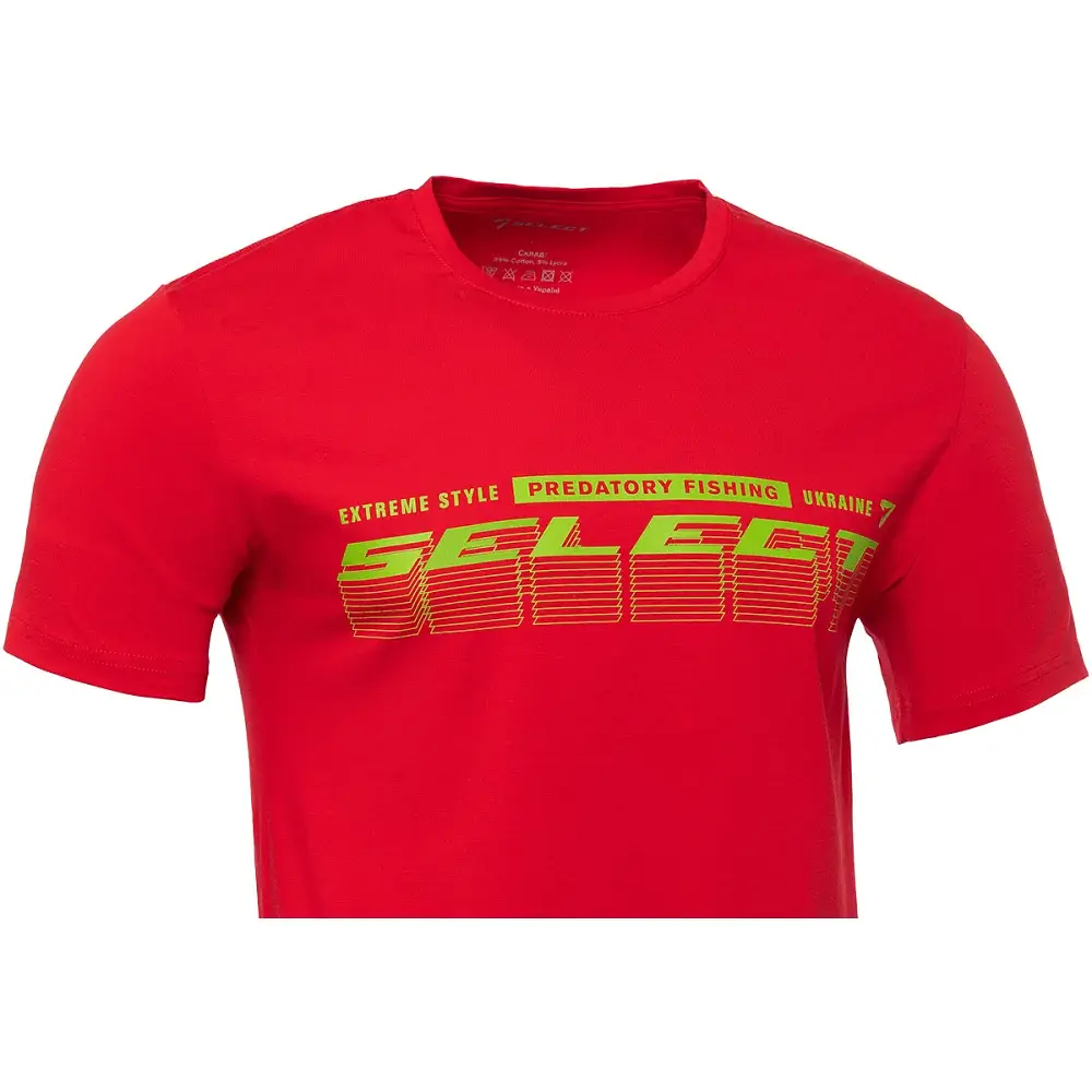 Футболка Select T-Shirt Graded Logo XXL Red - фото 2