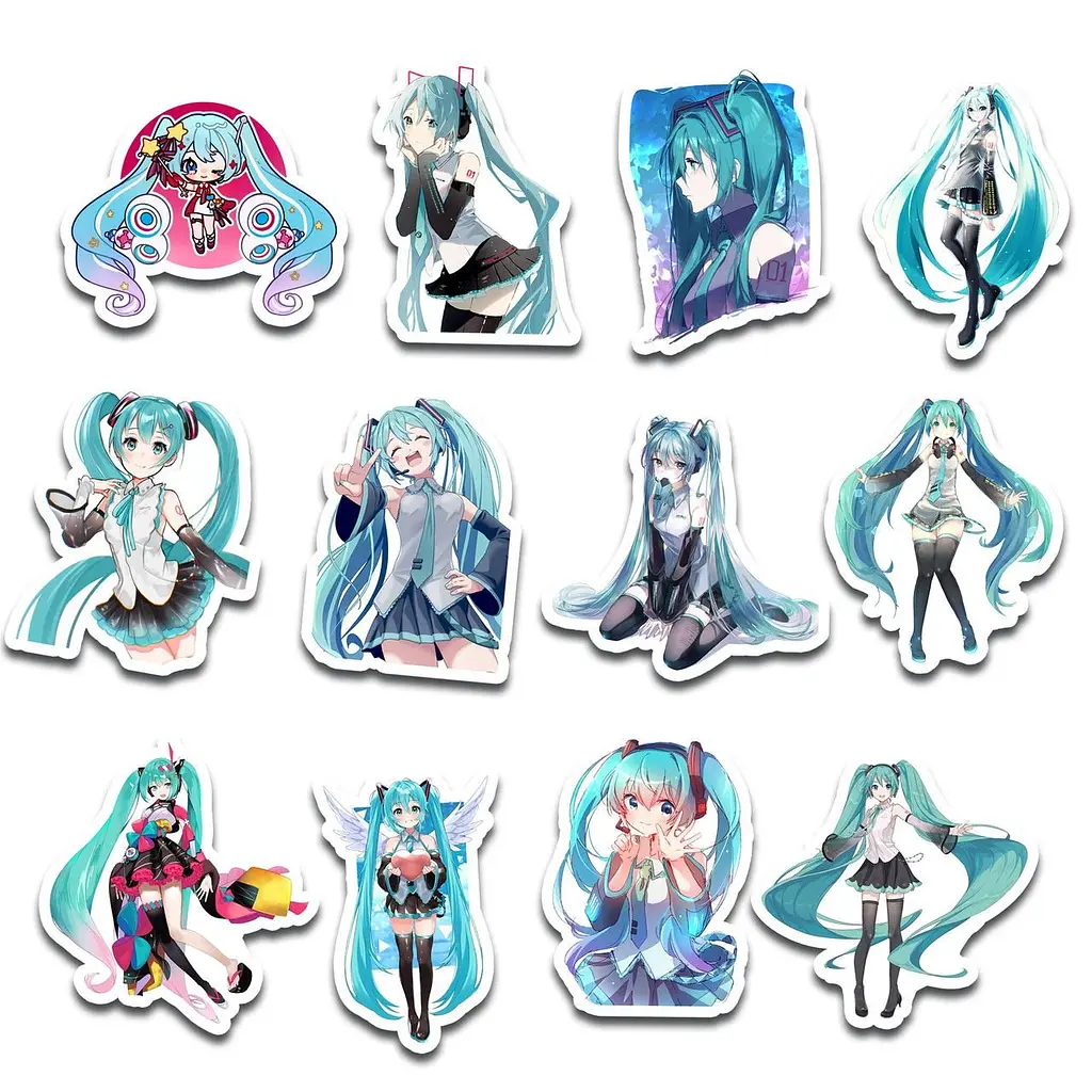 Стикерпак GeekLand Hatsune Miku 45 штук (SP GI HM 01) - фото 5