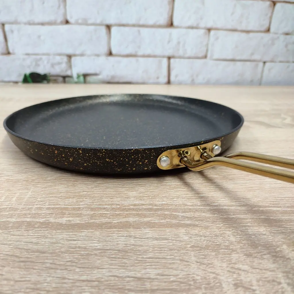 Сковорода млинцева O.M.S. Collection 3234-26 black/gold 26 см - фото 4
