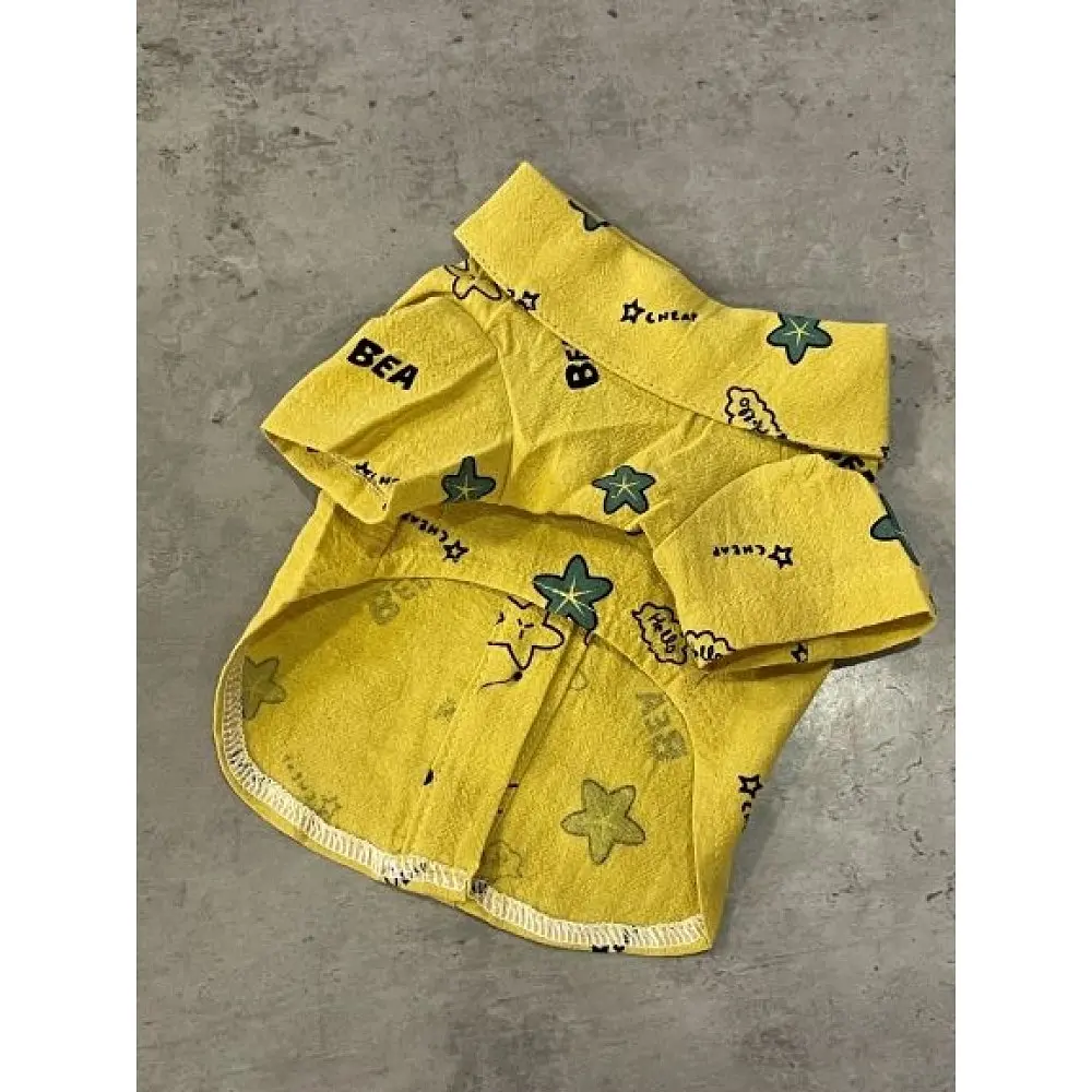 Сорочка для собак "Морські зірочки" жовтий XL Multibrand zoo0005839 - фото 2