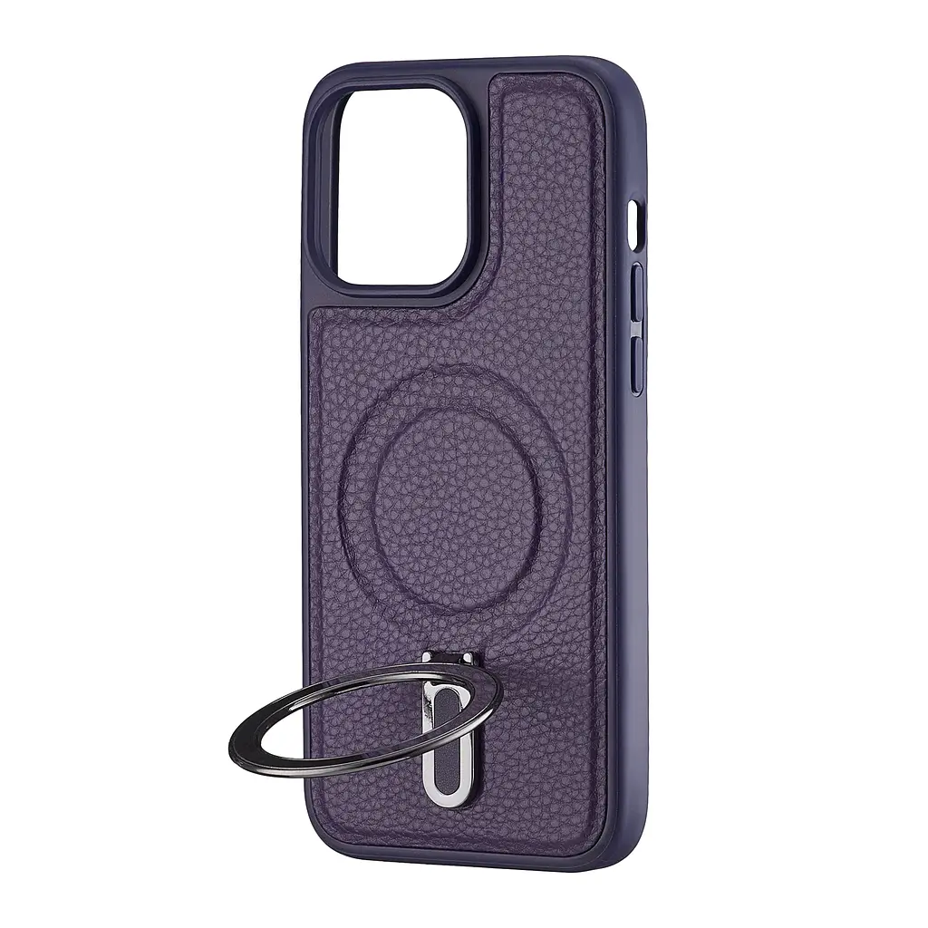 Чохол Jinduka Leather Ringo iPhone 15 Pro Max Purple - фото 4