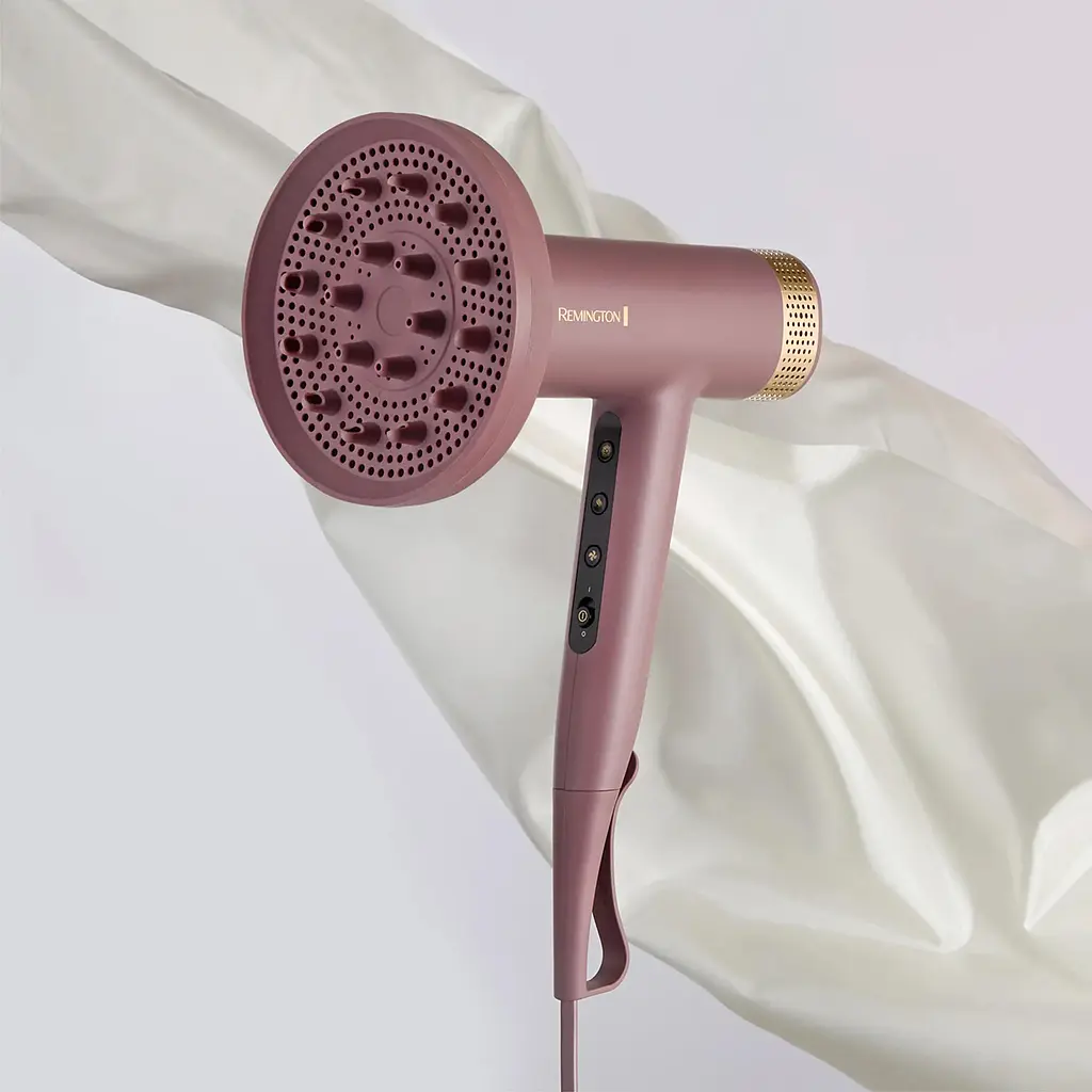 Фен AIRvive, 1600Вт, 3 режими, дифузор, іоніз-я, хол. обдув, фіолетово-золотий Remington teh0017484 - фото 7