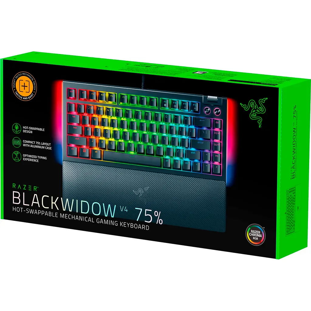 Клавиатура Razer BlackWidow V4 75% Black (RZ03-05000100-R3M1) [104685] - фото 9