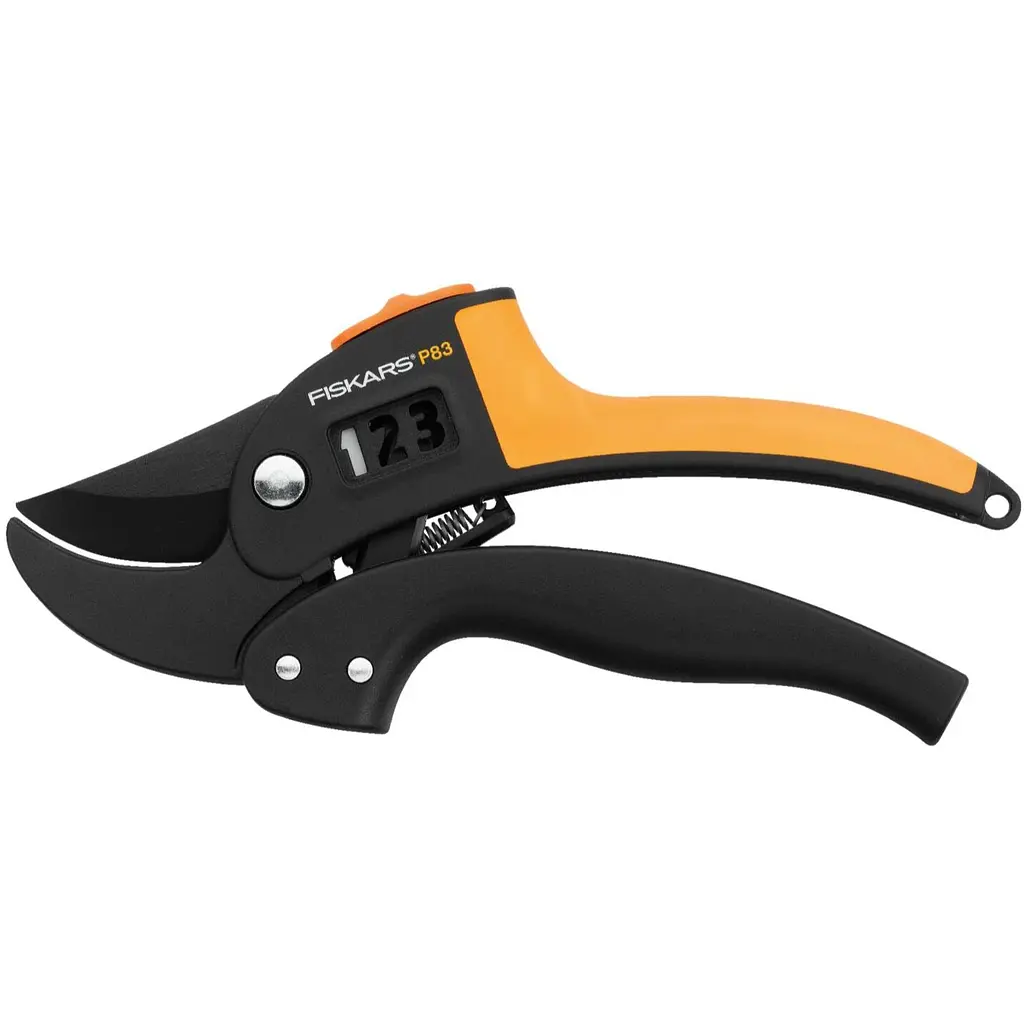 Контактний секатор Fiskars PowerStep P83 з храповим механізмом (1000575)