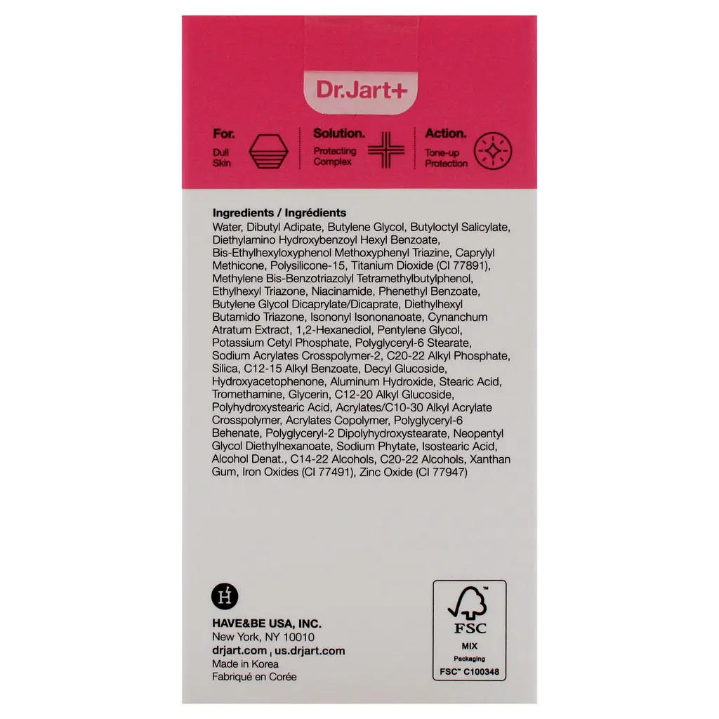 Сонцезахисний тонувальний флюїд Dr.Jart+ Every Sun Day Tone-Up Sun Fluid SPF50+ / PA ++++ 30 мл - фото 4