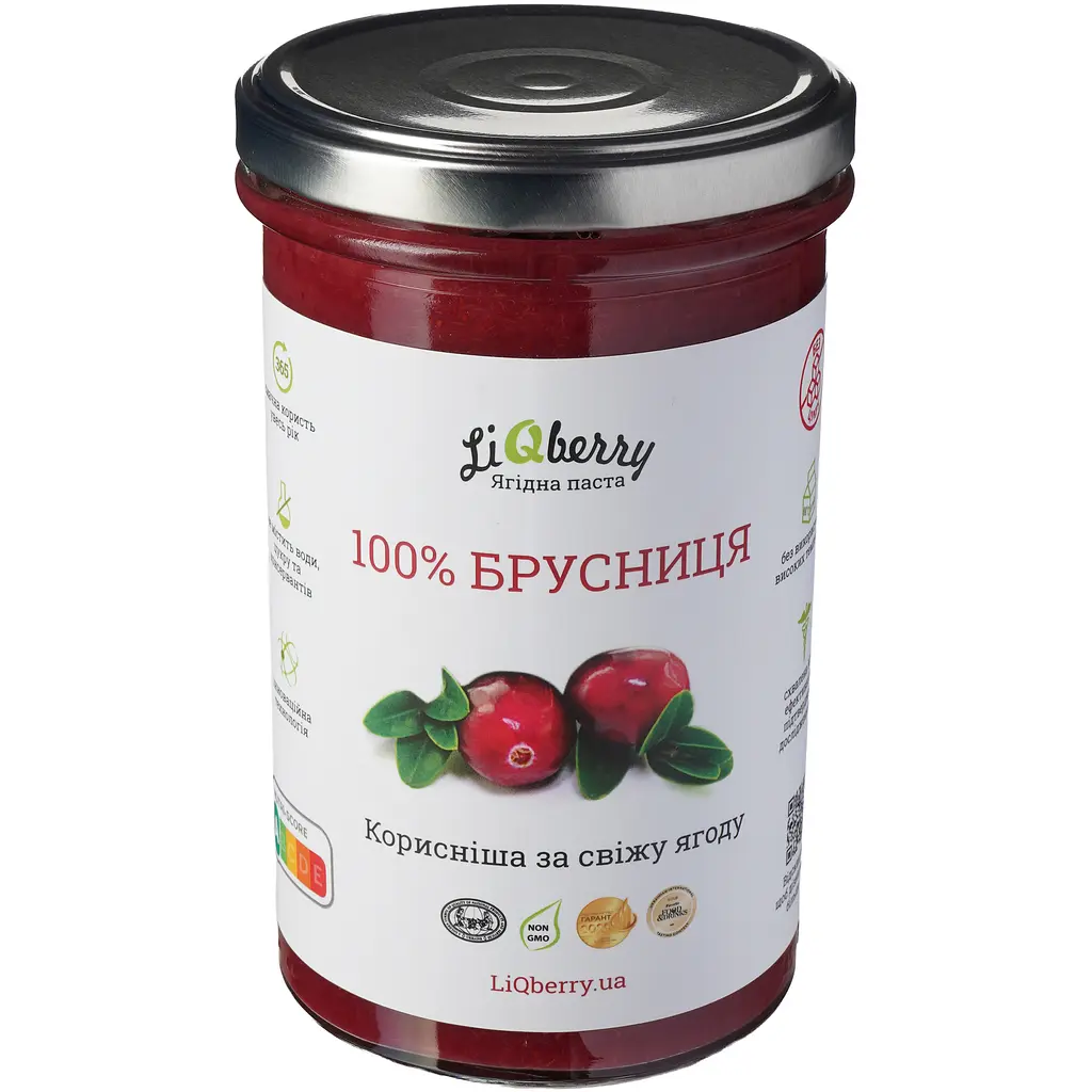 Паста LiQberry бруснична 0.545 л - фото 2