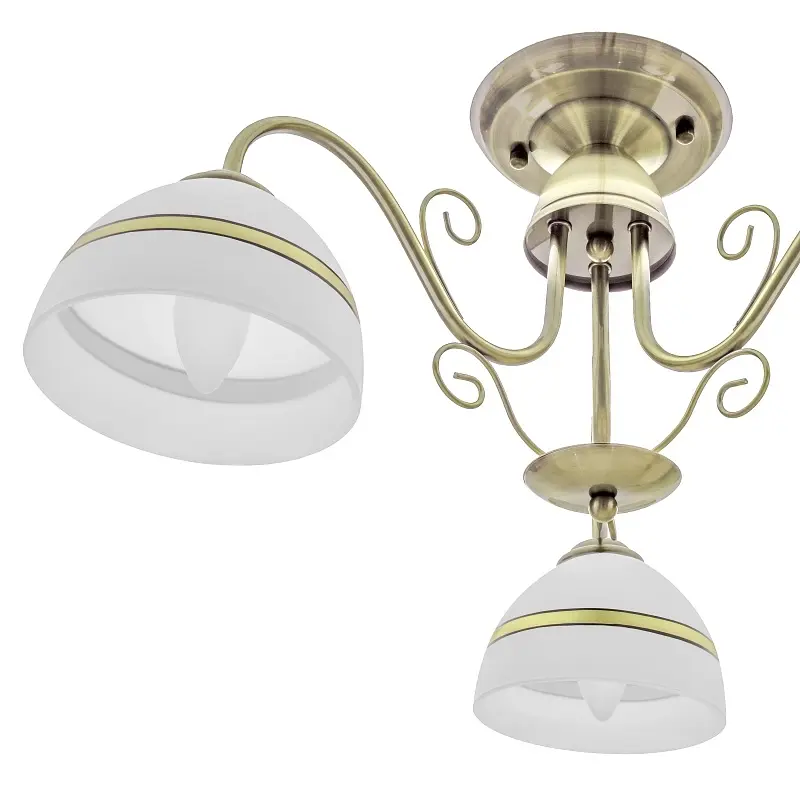 Люстра потолочная Brille классическая в зал E27 60W BZ (LK-570C/3) - фото 2