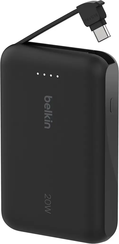 Power Bank Belkin 10000mAh 20W USB-C cable (BPB021HQBK) black UA - фото 2