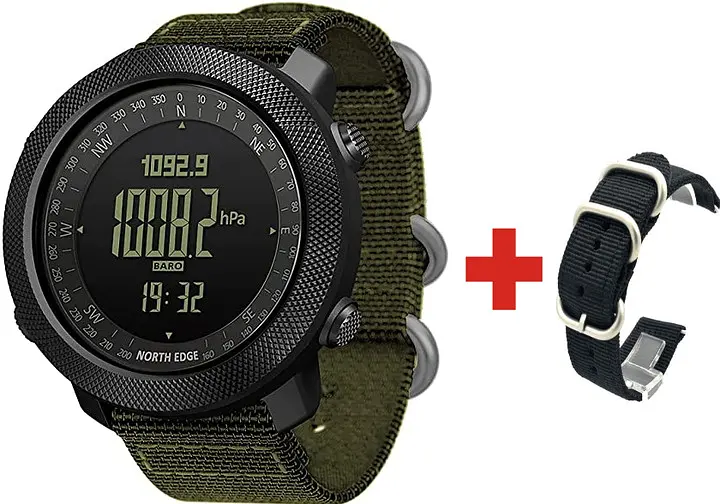 Годинник North Edge Apache Green 5BAR з компасом - фото 2