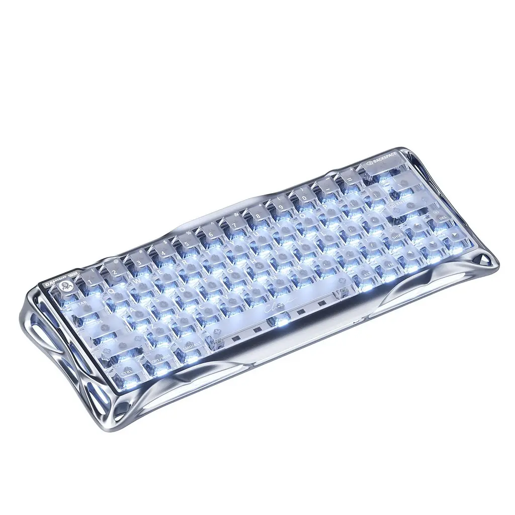 Клавіатура GravaStar Mercury V60 UFO Magnetic Gaming 8K USB-A RGB Silver Frost (GSV60PRO_XTAL_S_SLV) - фото 2