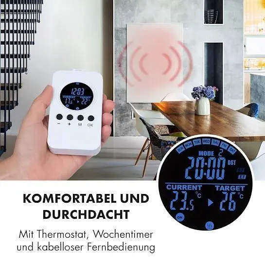 Инфракрасный настенный обогреватель Klarstein Wonderwall Air (10034234) - фото 5