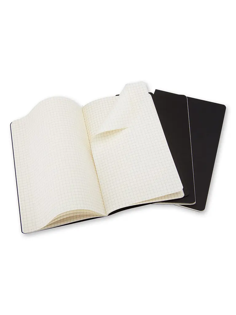 Записник Moleskine Cahier кишеньковий, Клітина Чорний (QP312) - фото 3
