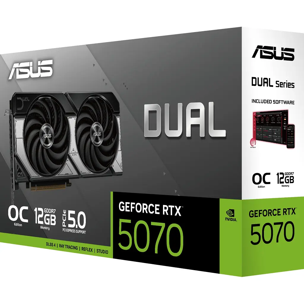 Відеокарта ASUS GeForce RTX5070 12Gb DUAL OC (DUAL-RTX5070-O12G) - фото 8
