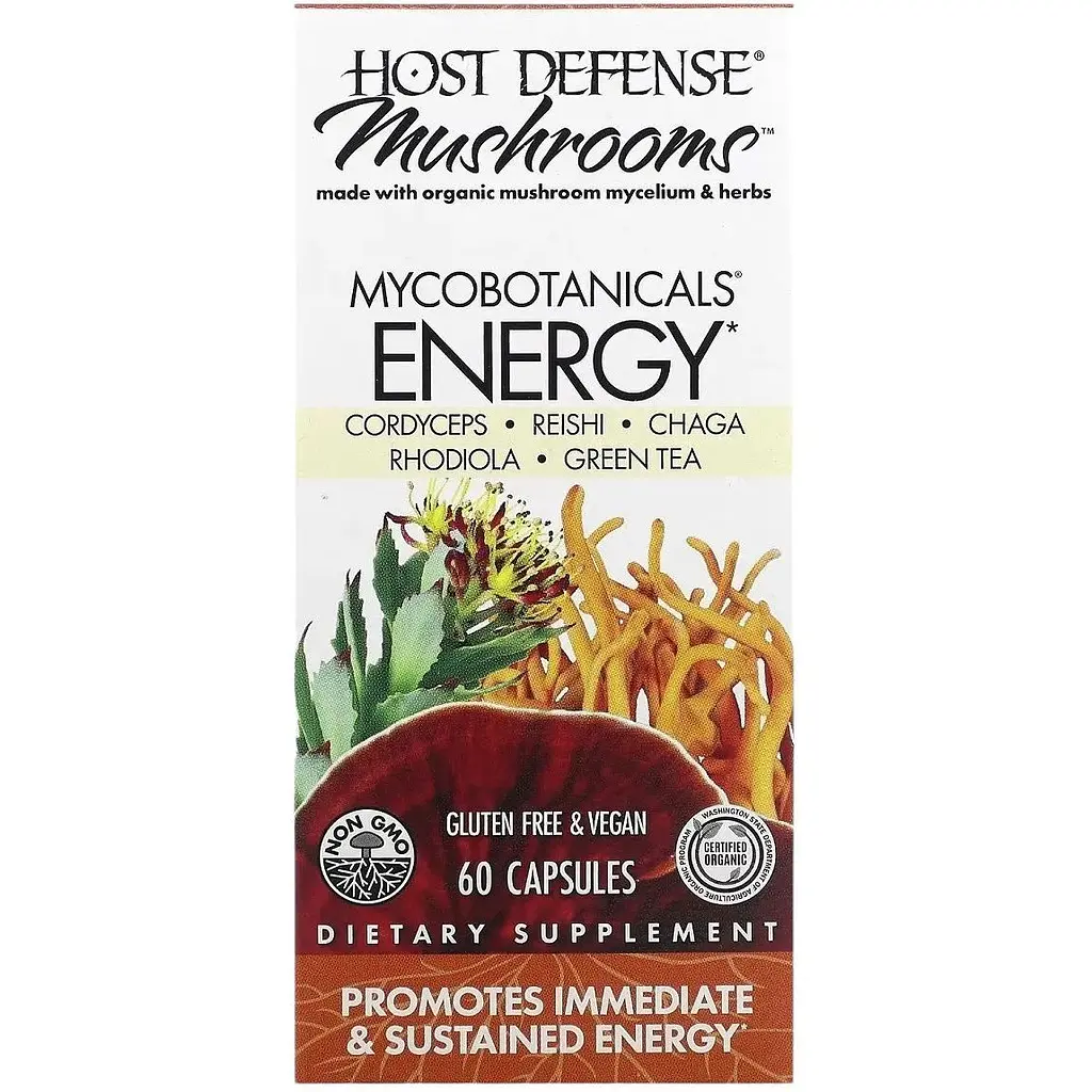 Гриби для посилення життєвої енергії Fungi Perfecti MycoBotanicals Energy 60 капсул - фото 2