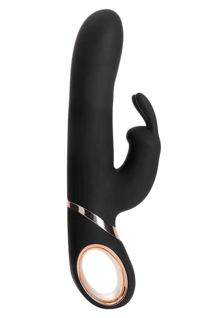 Вібратор-кролик S Pleasures Premium Naughty 22.7 см чорний - фото 2