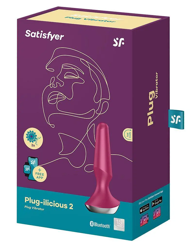 Анальна смарт-вібропробка Satisfyer Plug-ilicious 2, Червоний - фото 5