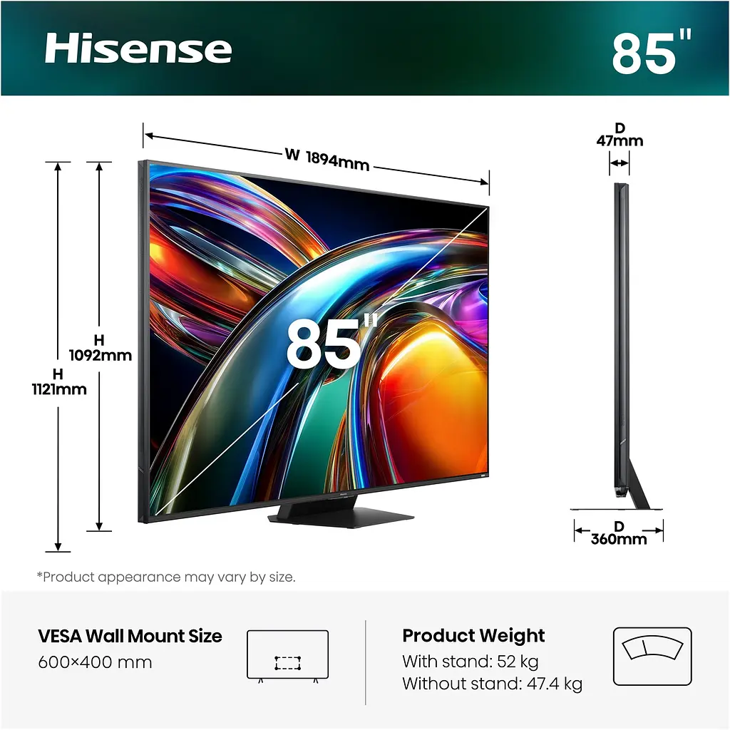 LED-телевізор Hisense 85UR9S (7280584) - фото 2