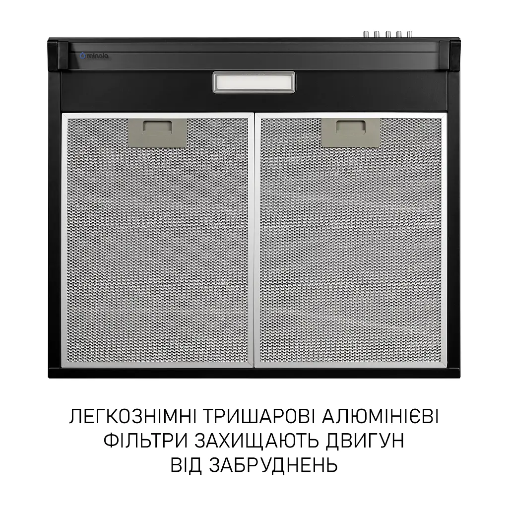 Витяжка плоска Minola HPL 633 BL - фото 7