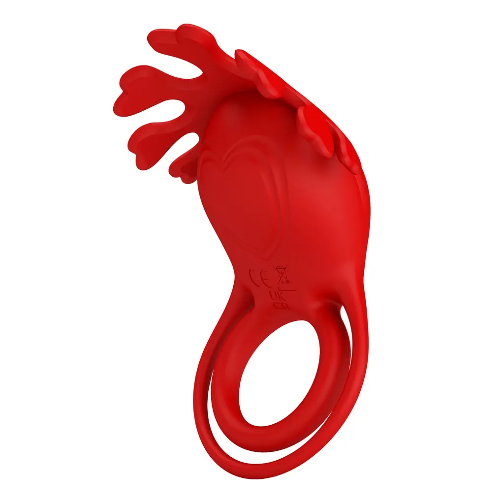 Віброкільце PRETTY LOVE - VIBRATION PENIS RING, Ruben, 7 vibration functions red PRETTY LOVE BI-210311 99055 - фото 6