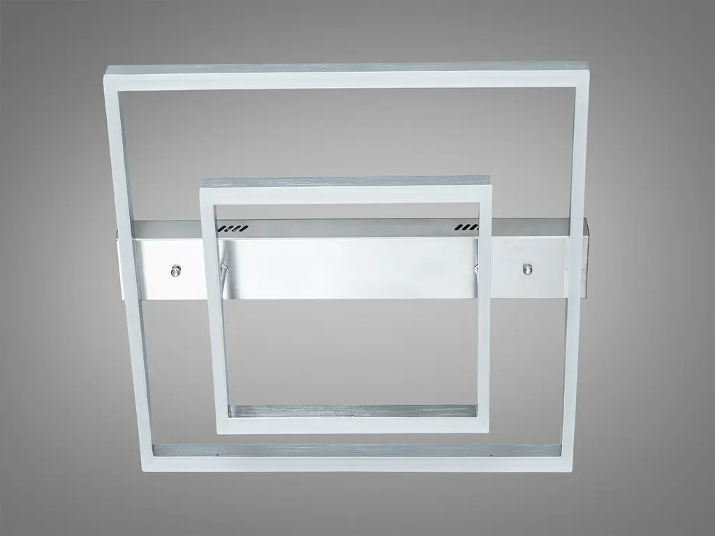 Стельова LED люстра 3 кільця 60Вт матовий хром - фото 4