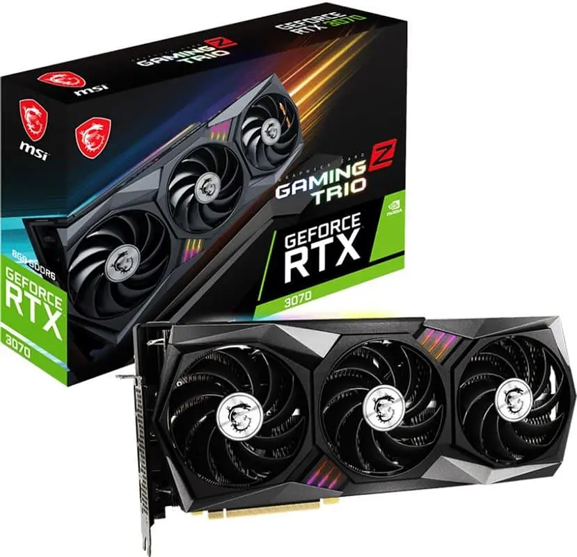 Відеокарта MSI RTX 3070 8Gb Gaming Z Trio LHR (RTX 3070 GAMING Z TRIO 8G LHR) (GDDR6, 256 bit, PCI-E v4.0 x16) Б/в - фото 5