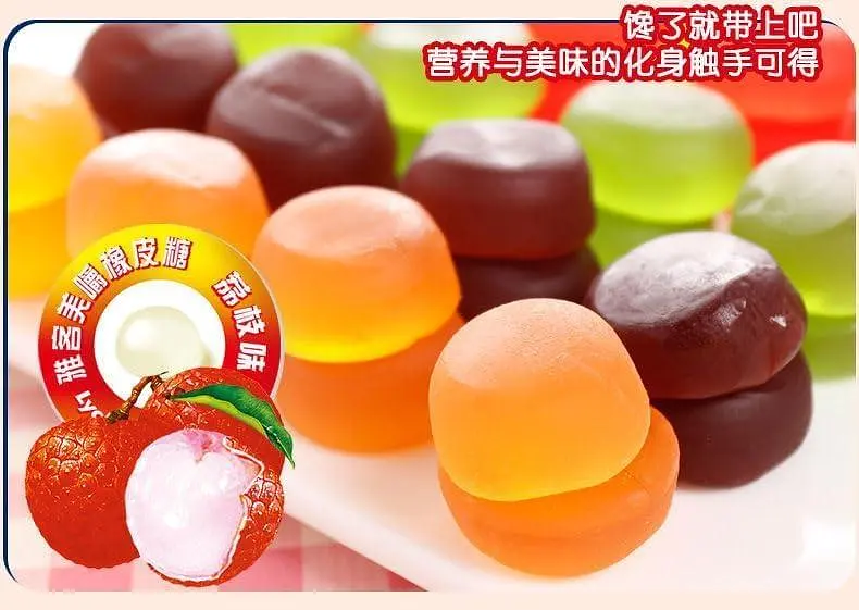 Жувальні цукерки Yake Meijue Gummy Jelly Grape 100г - фото 9
