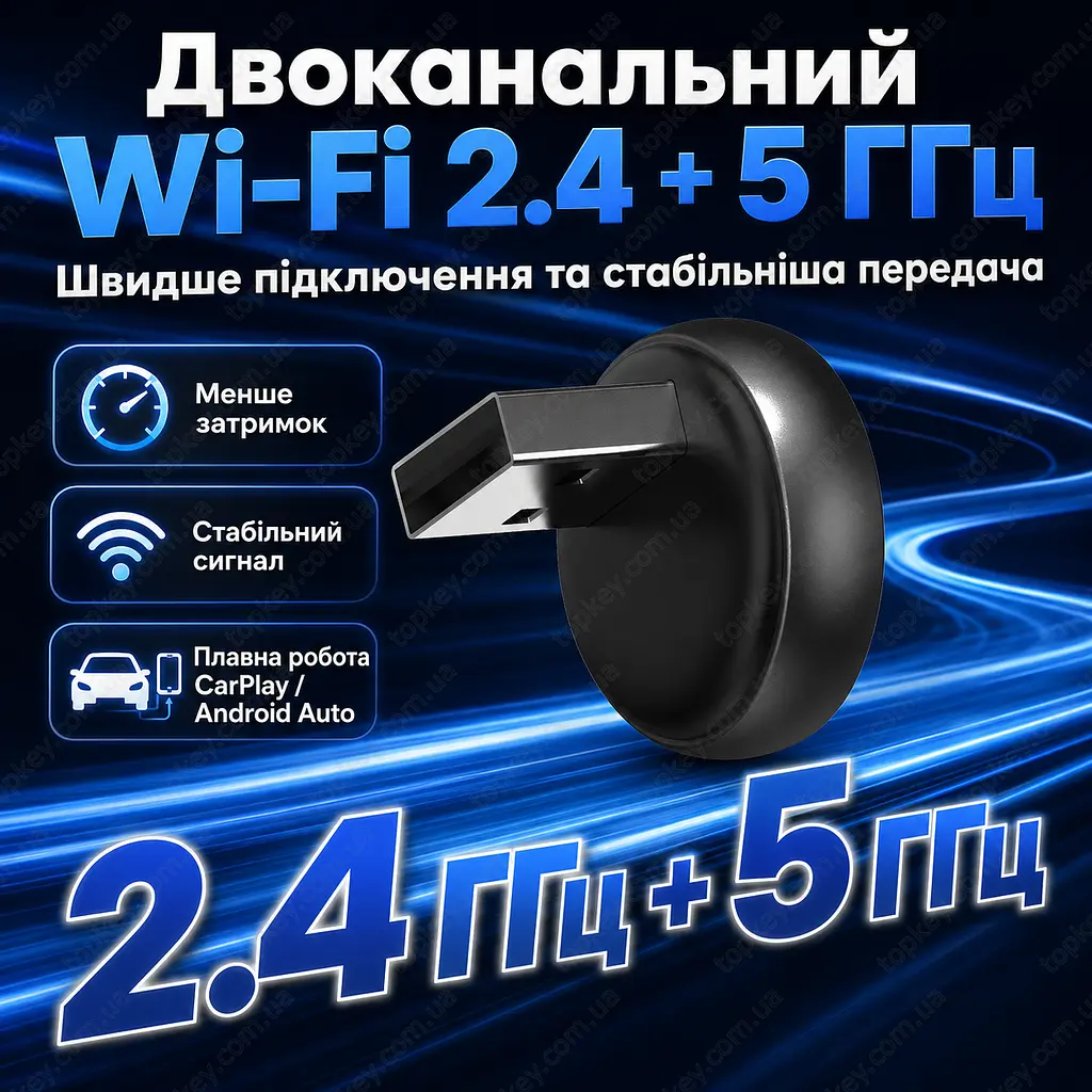 Carlinkit Mini Ultra 3 2AIR Бездротовий адаптер CarPlay Android Auto флешка карплей адаптер андроид авто адаптер карлинкит - фото 9