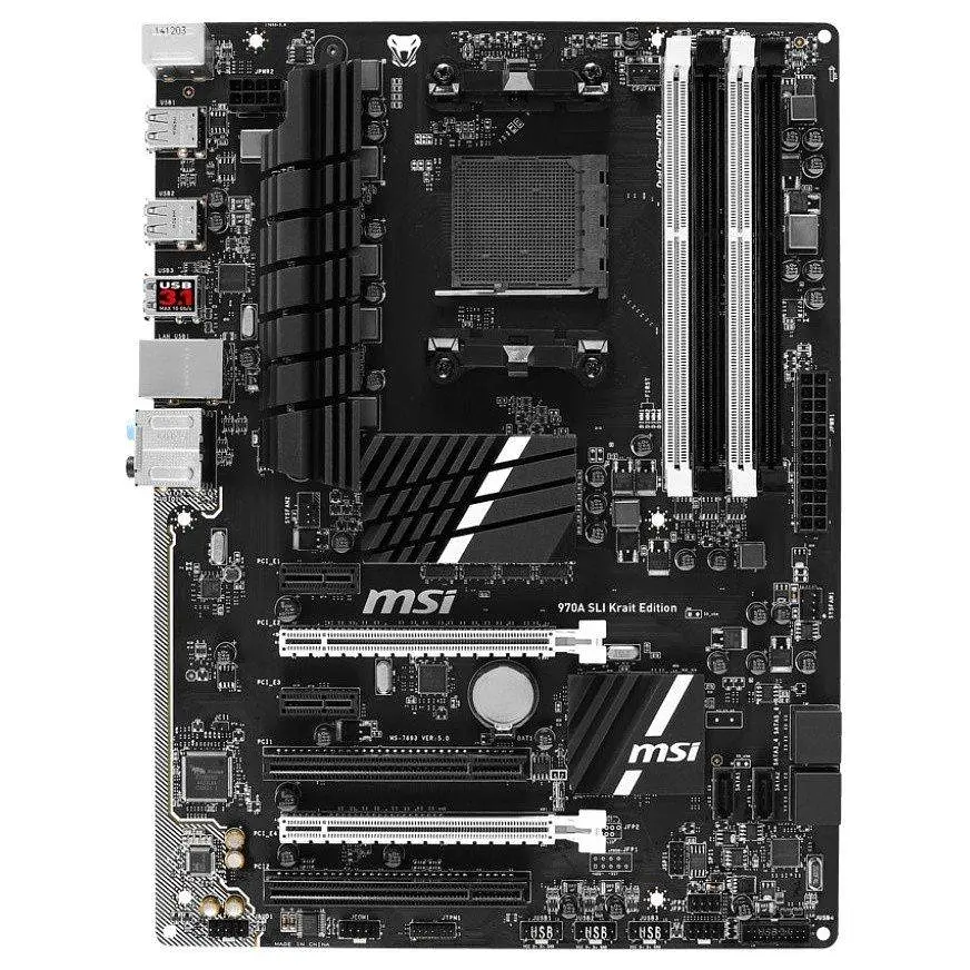 Материнська плата MSI 970A SLI Krait Edition (970A SLI Krait Edition) (Socket AM3+, AMD 970, ATX) Б/в