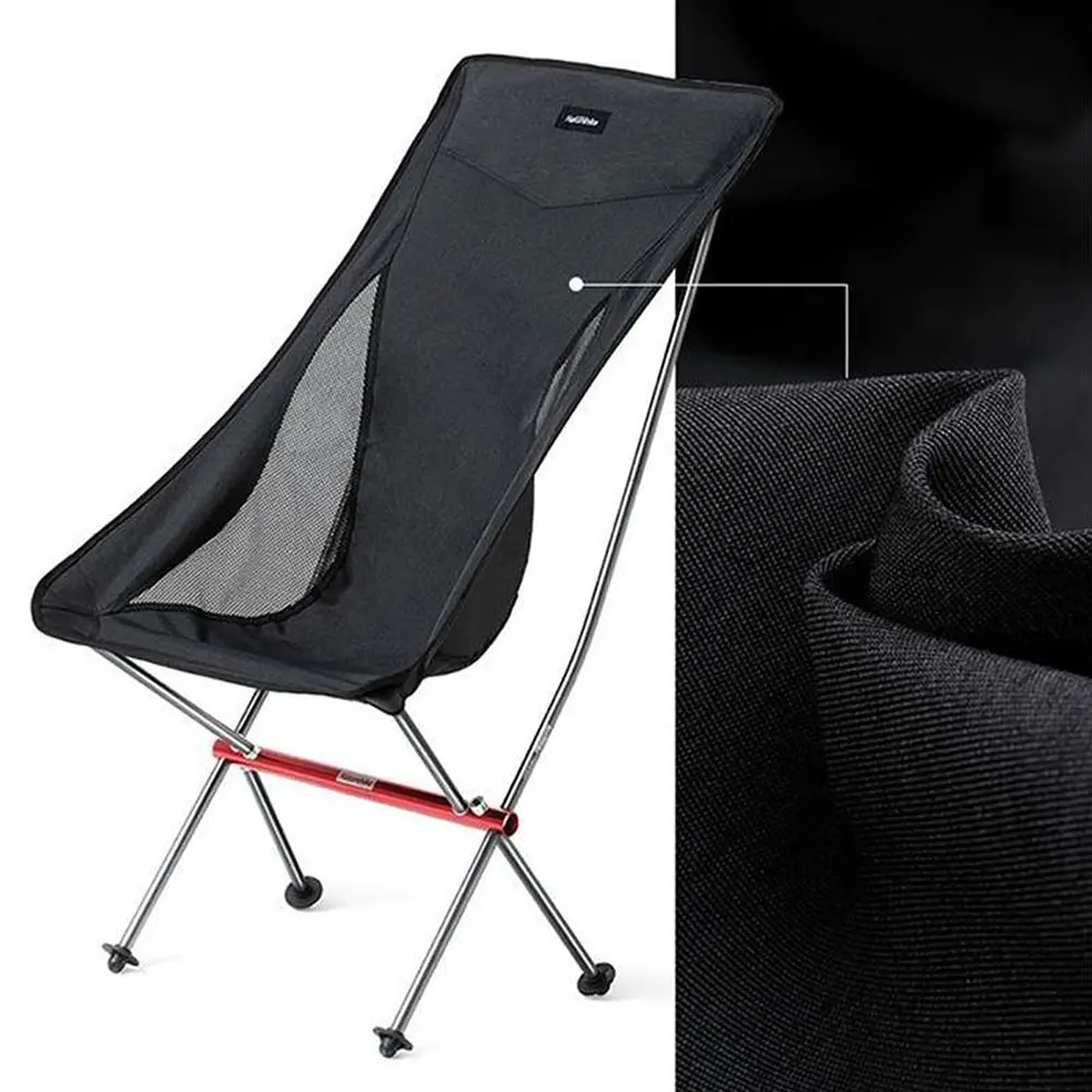 Крісло складане NaturehikeYL06 Alu Folding Moon Chair NH18Y060-Z, чорний - фото 4