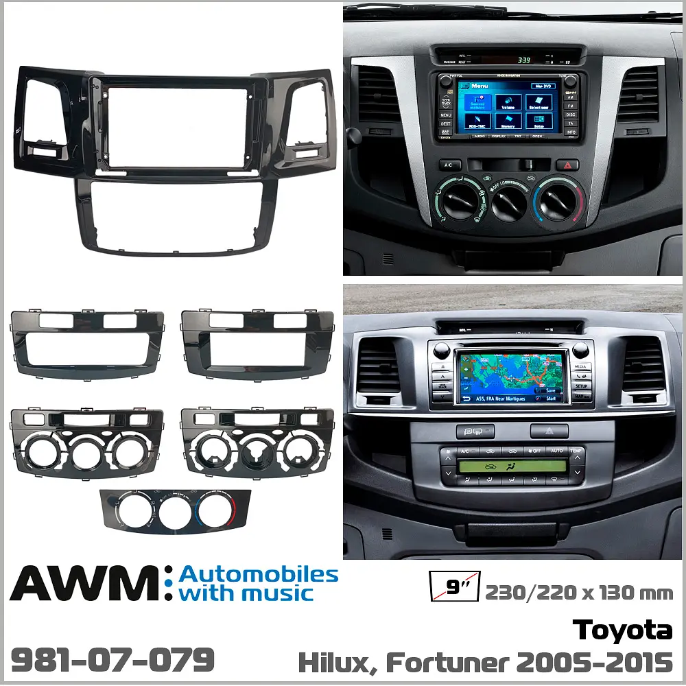 Переходная рамка Toyota Hilux, Fortuner AWM 981-07-079 - фото 7
