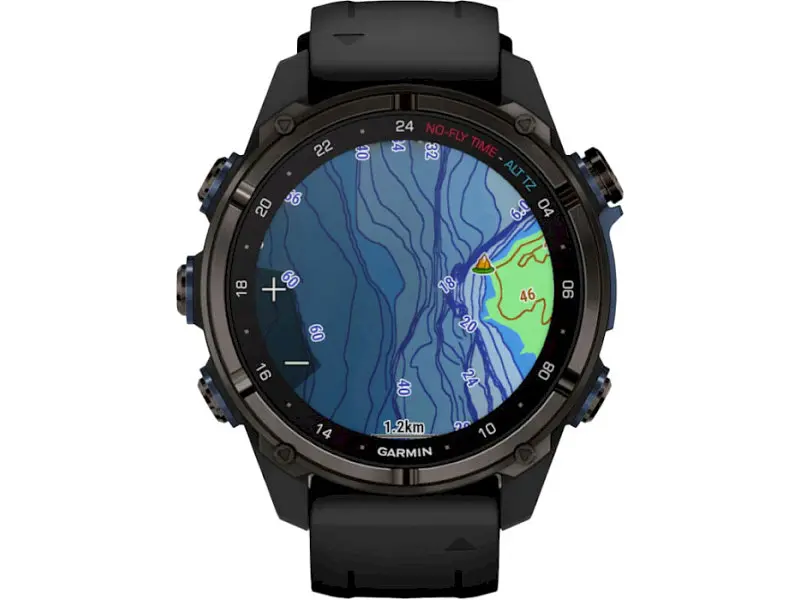 Спортивний годинник Garmin Descent Mk3i – 43 mm Carbon Gray DLC Titanium w. Black Silicone Band (010-02753-10/11) - фото 9